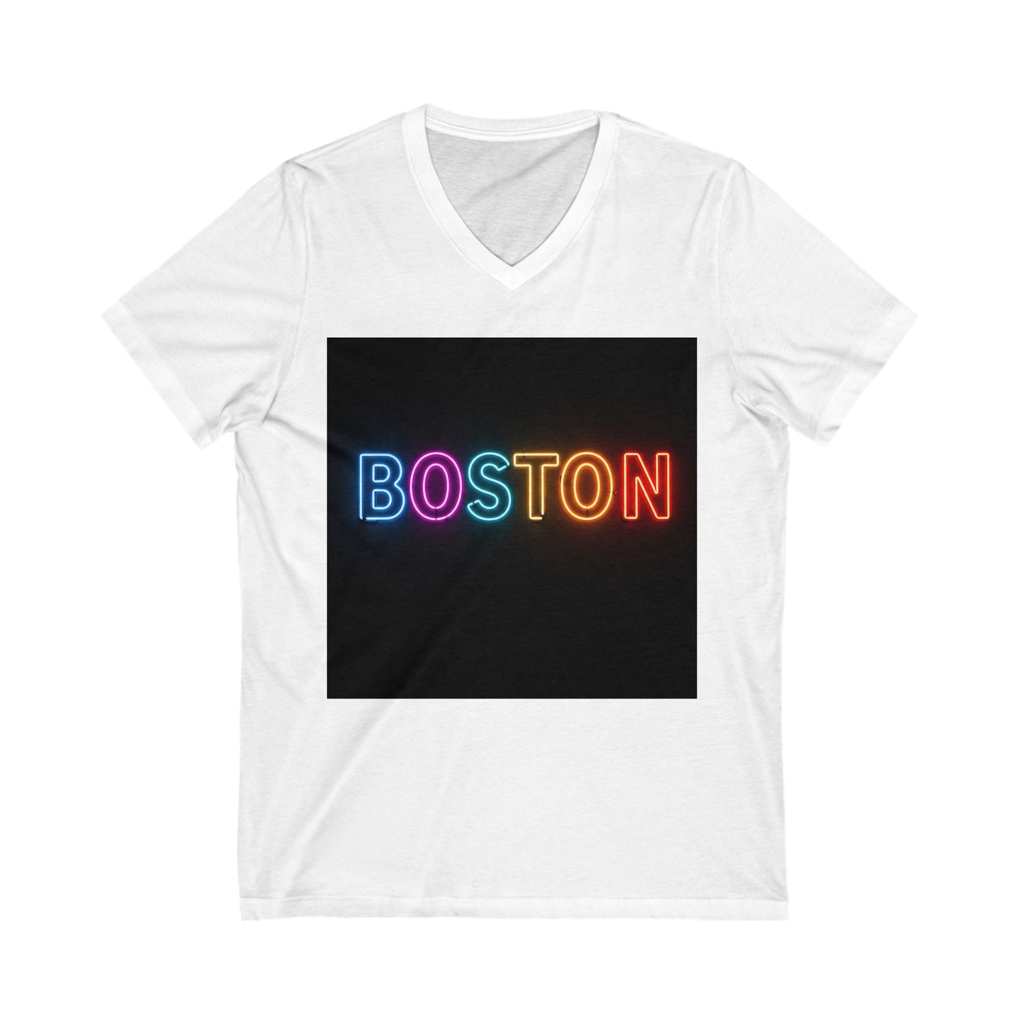 Unisex Jersey Short Sleeve V-Neck Tee
